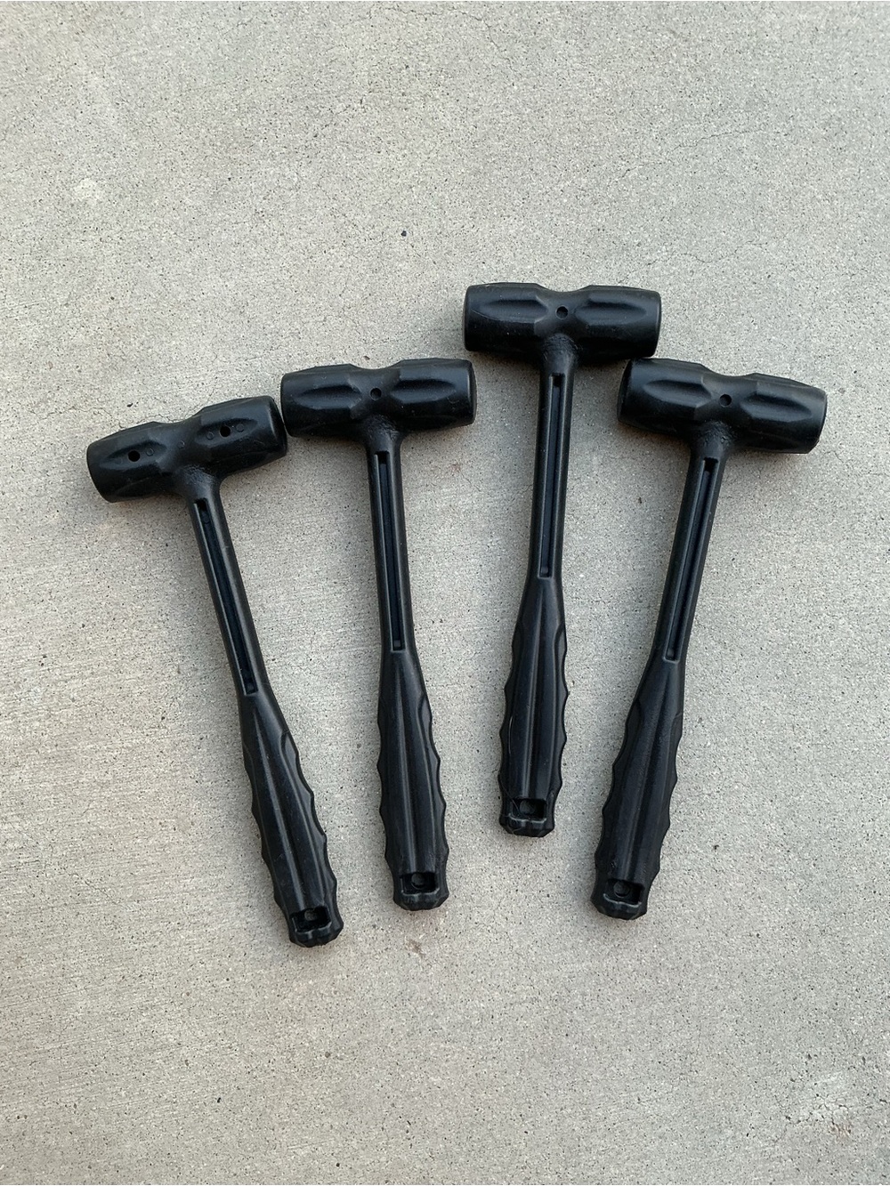 NWOT Bundle 4 solid molded polyethylene mallets
